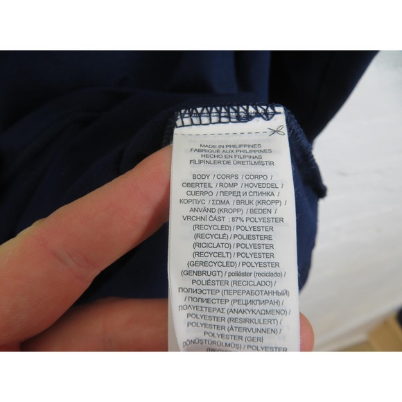 RLX Ralph Lauren Sweater Mens Large Blue Green Quarter Zip Pullover Golf Modern - Picture 7 of 10